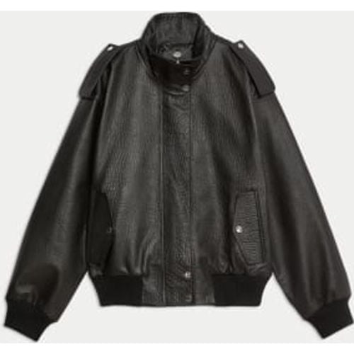 Womens Leather Bomber Jacket - - Autograph - Modalova