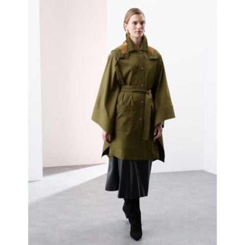 Womens Showerproof Cape Style Trench Coat - - Autograph - Modalova