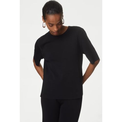 Womens Knitted Round Neck T-Shirt - - Autograph - Modalova