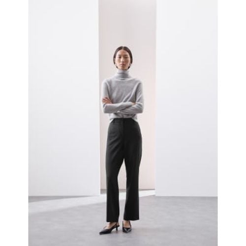 Womens Wool Blend Straight Leg Trousers with Silk - - Autograph - Modalova