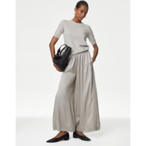 Womens Pure Silk Wide Leg Trousers - - Autograph - Modalova