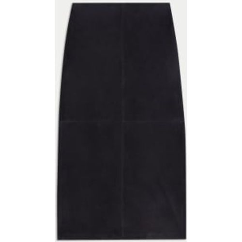 Womens Suede Midi A-Line Skirt - - Autograph - Modalova