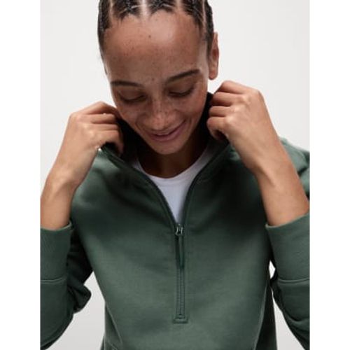 Womens Cotton Rich Funnel Neck Half Zip Sweatshirt - - Goodmove - Modalova