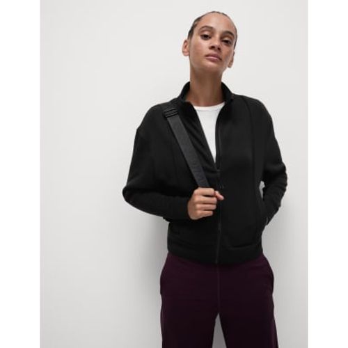 Womens Funnel Neck Zip Up Yoga Sweatshirt - - Goodmove - Modalova