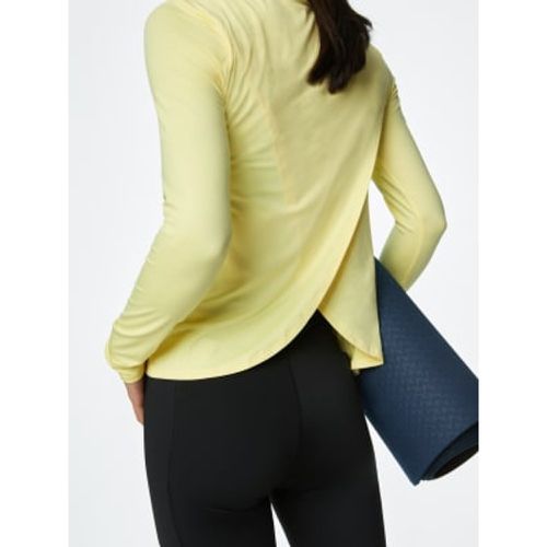 Womens Scoop Neck Wrap Back Yoga Top - - Goodmove - Modalova