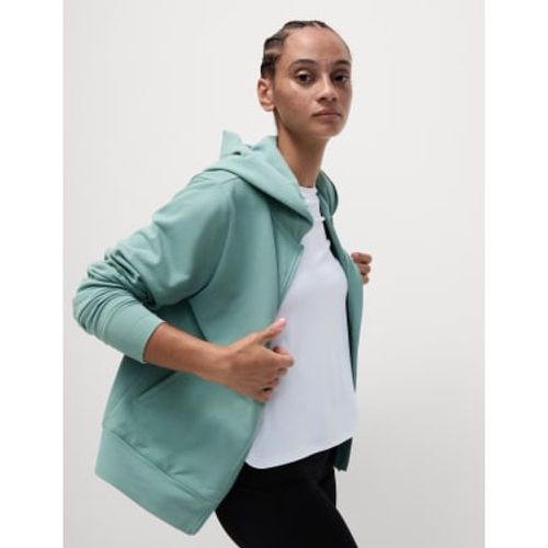 Womens Cotton Rich Relaxed Zip Up Hoodie - - Goodmove - Modalova