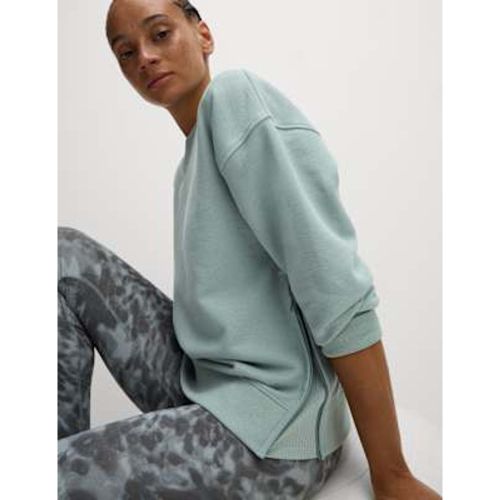 Womens Cotton Rich Mesh Panel Relaxed Sweatshirt - Goodmove - Modalova