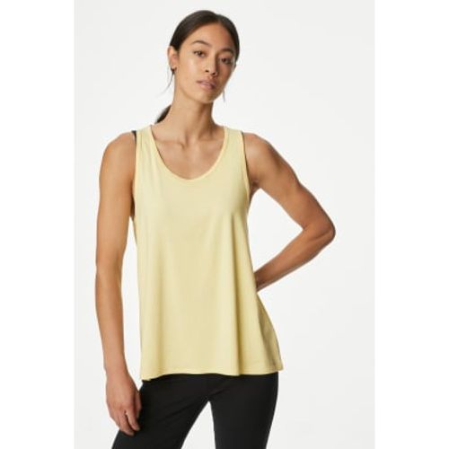 Womens Relaxed Pleat Back Yoga Vest - - Goodmove - Modalova