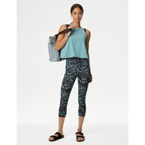 Womens Go Balance Printed Cropped Yoga Leggings - - Goodmove - Modalova