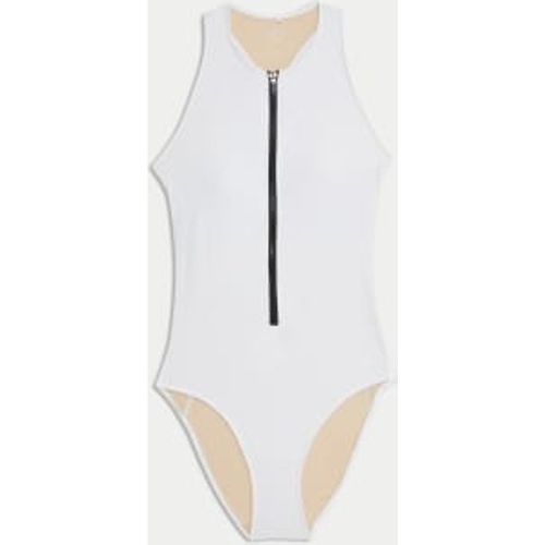 Womens Tummy Control Padded Zip Up Swimsuit - - Goodmove - Modalova