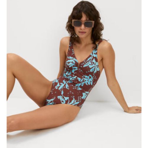 Womens 360 Tummy Control Printed U-Notch Swimsuit - - M&S Collection - Modalova