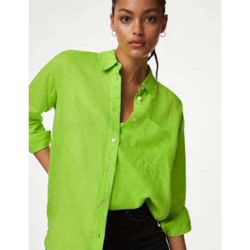 Womens Pure Linen Relaxed Shirt - - M&S Collection - Modalova