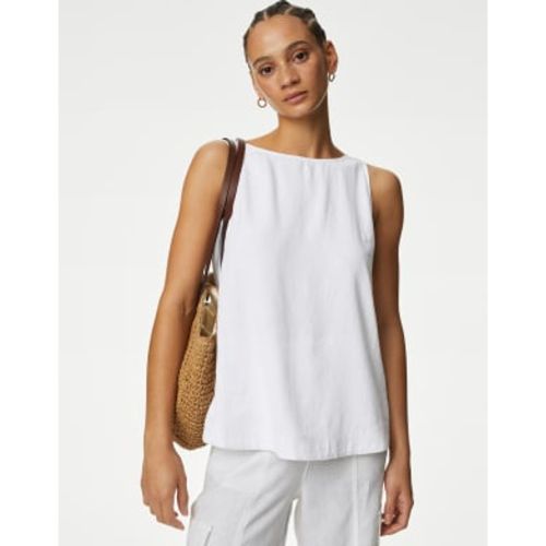 Womens Linen Blend Sleeveless Blouse - - M&S Collection - Modalova