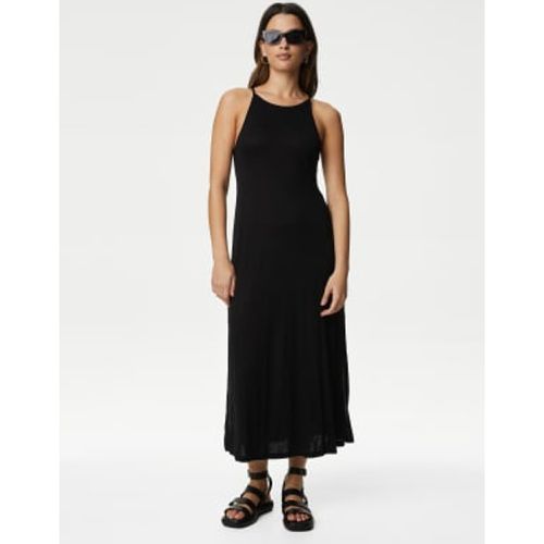 Womens Jersey Halter Neck Midaxi Beach Dress - - M&S Collection - Modalova