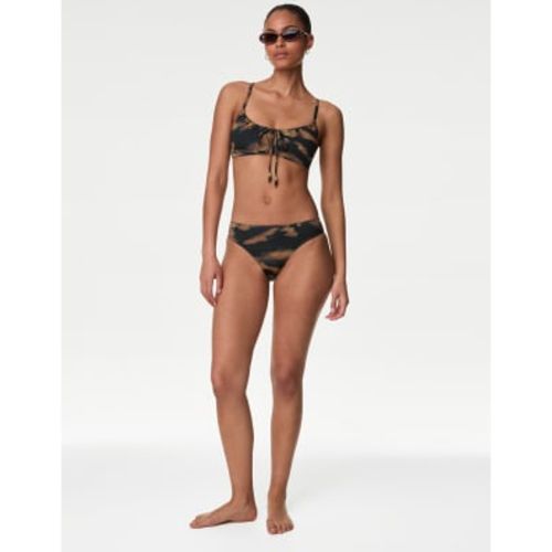 Womens Printed High Leg Bikini Bottoms - - M&S Collection - Modalova