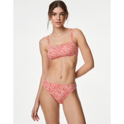 Womens Printed High Leg Bikini Bottoms - - M&S Collection - Modalova