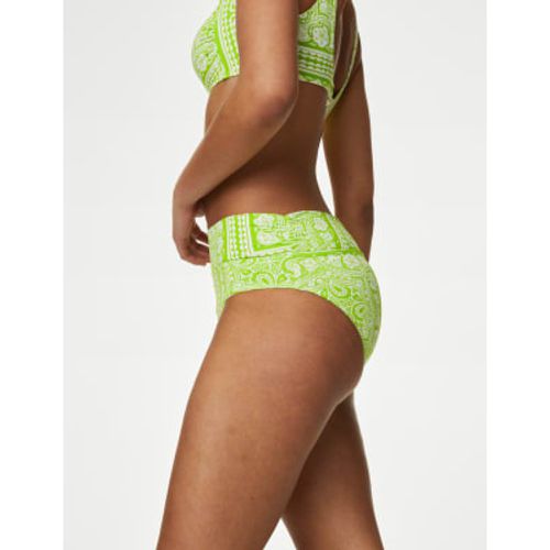 Womens Printed Roll Top Bikini Bottoms - - M&S Collection - Modalova