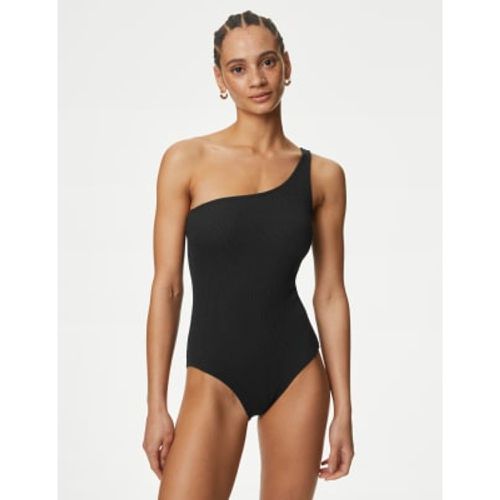 Womens Textured One Shoulder Swimsuit - - M&S Collection - Modalova