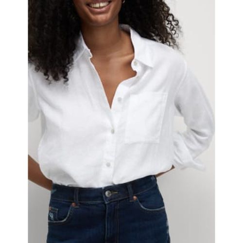 Womens Pure Linen Oversized Girlfriend Style Shirt - - M&S Collection - Modalova