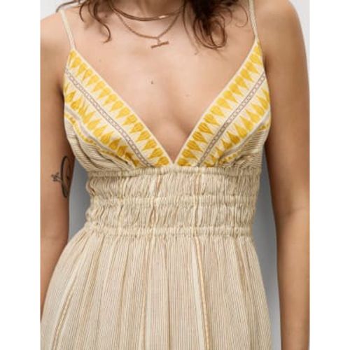 Womens Cotton Rich Strappy Midaxi Beach Dress - - M&S Collection - Modalova