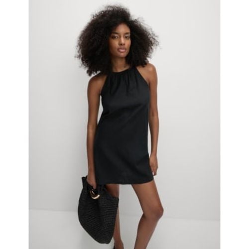 Womens Halter Neck Mini Swing Dress - - M&S Collection - Modalova