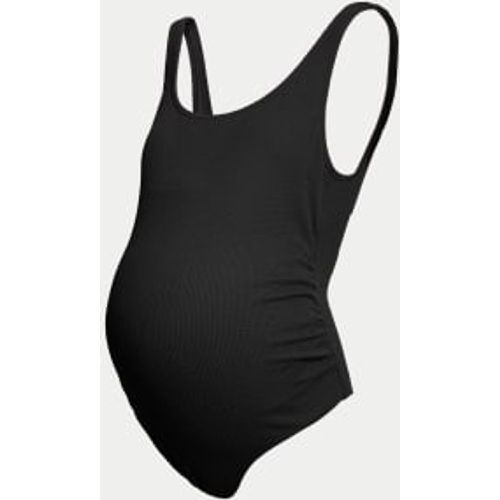 Womens Maternity Padded Ruched Scoop Neck Swimsuit - - M&S Collection - Modalova