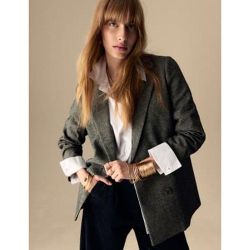 Womens Double Breasted Blazer with Wool - - Per Una - Modalova