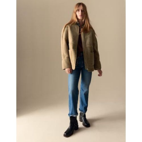 Womens Faux Shearling Textured Jacket - - Per Una - Modalova