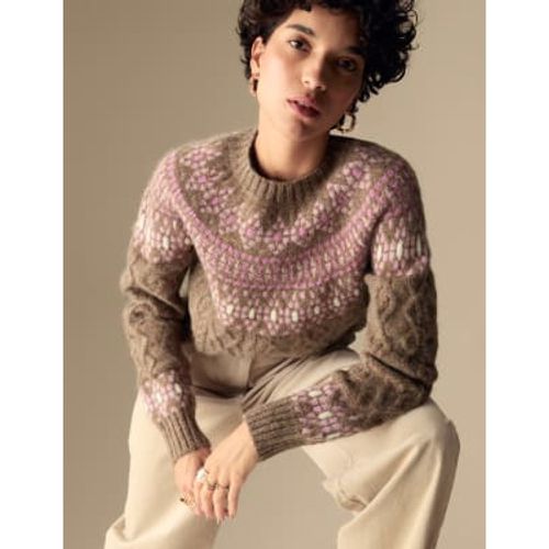 Womens Fair Isle Jumper with Merino Wool - - Per Una - Modalova