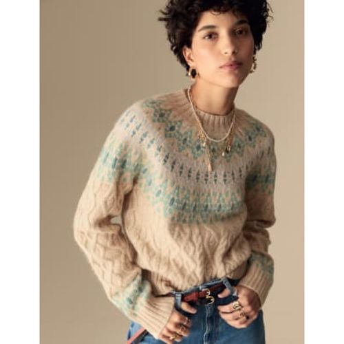 Womens Fair Isle Jumper with Merino Wool - - Per Una - Modalova