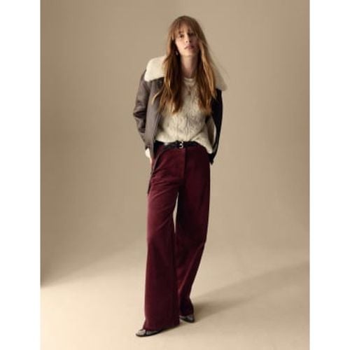 Womens Cord Wide Leg Trousers - - Per Una - Modalova