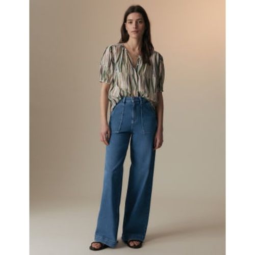 Womens High Waisted Wide Leg Jeans - - Per Una - Modalova