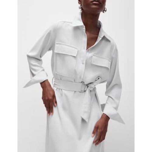 Womens Midi Utility Shirt Dress - - M&S Collection - Modalova