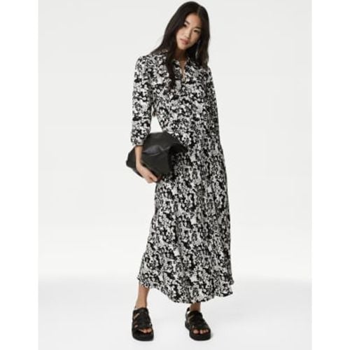 Womens Floral Belted Midaxi Shirt Dress - - M&S Collection - Modalova