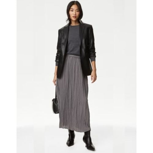 Womens Pleated Midaxi Skirt - - M&S Collection - Modalova