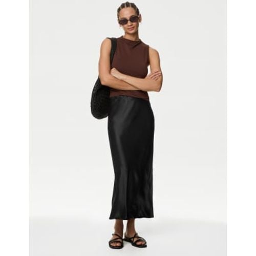 Womens Satin Midaxi Slip Skirt - - M&S Collection - Modalova