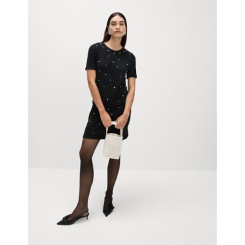 Womens Cosy Embellished Mini Column Dress - - M&S Collection - Modalova