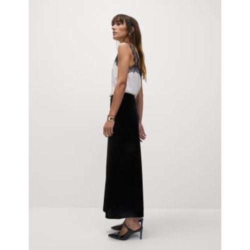 Womens Velvet Midaxi Slip Skirt - - M&S Collection - Modalova