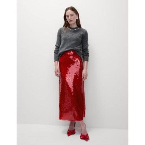 Womens Sequin Midaxi Pencil Skirt - - M&S Collection - Modalova