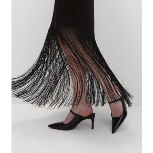 Womens Fringe Detail Asymmetric Midaxi Slip Skirt - - M&S Collection - Modalova