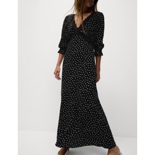 Womens Polka Dot Midaxi Tea Dress - - M&S Collection - Modalova