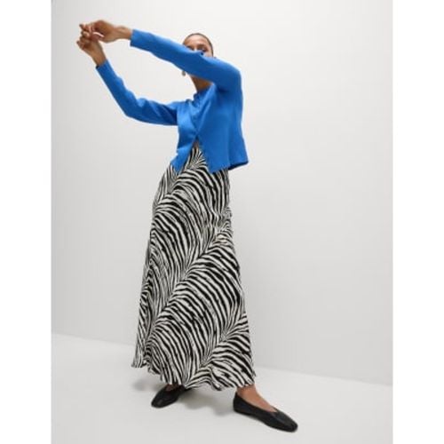 Womens Animal Print Maxi Slip Skirt - - M&S Collection - Modalova