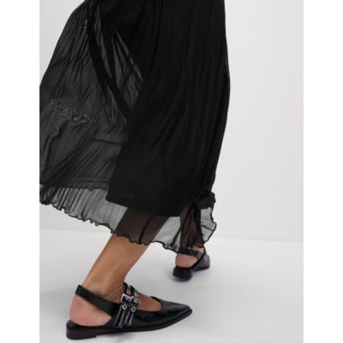 Womens Jersey Pleated Midaxi Slip Skirt - - M&S Collection - Modalova