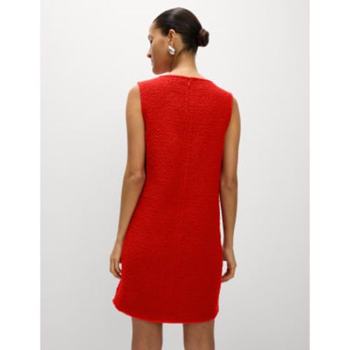 Womens Textured Mini Shift Dress with Wool - M&S Collection - Modalova