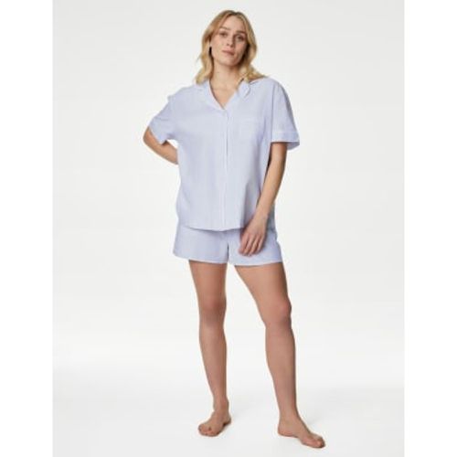 Womens Cool Comfort™ Pure Cotton Striped Shortie Set - - Body by M&S - Modalova