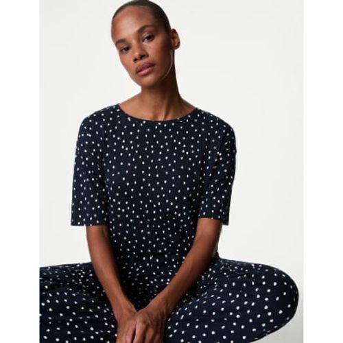 Womens Cotton Modal Polka Dot Pyjama Set - - M&S Collection - Modalova