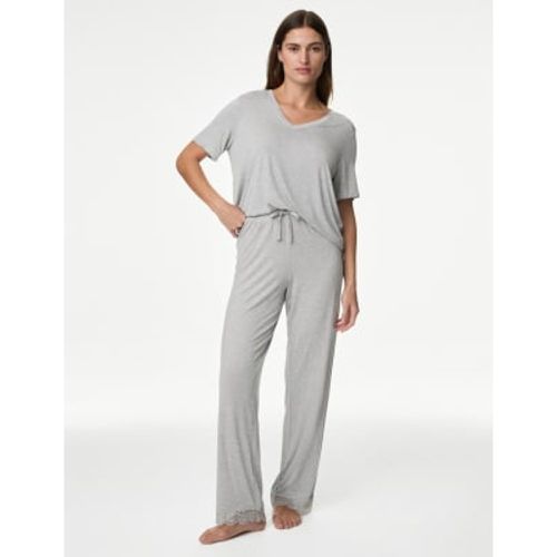 Womens Body Soft™ Lace Trim Pyjama Bottoms - - Body by M&S - Modalova