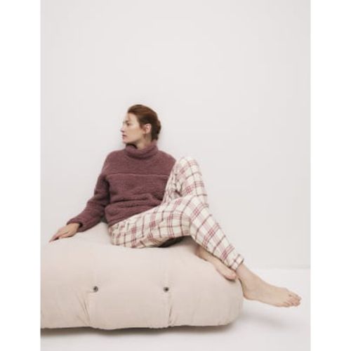 Womens Pure Cotton Checked Pyjama Bottoms - - M&S Collection - Modalova