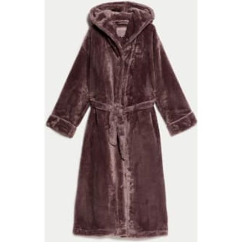 Womens Fleece Hooded Dressing Gown - - Rosie - Modalova