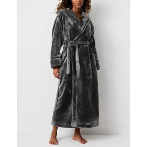 Womens Fleece Hooded Dressing Gown - - Rosie - Modalova